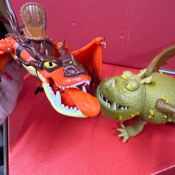 How to Train Your Dragon plus Green Orange Purple Dragon Action Figures Playset - Picture 11 of 16